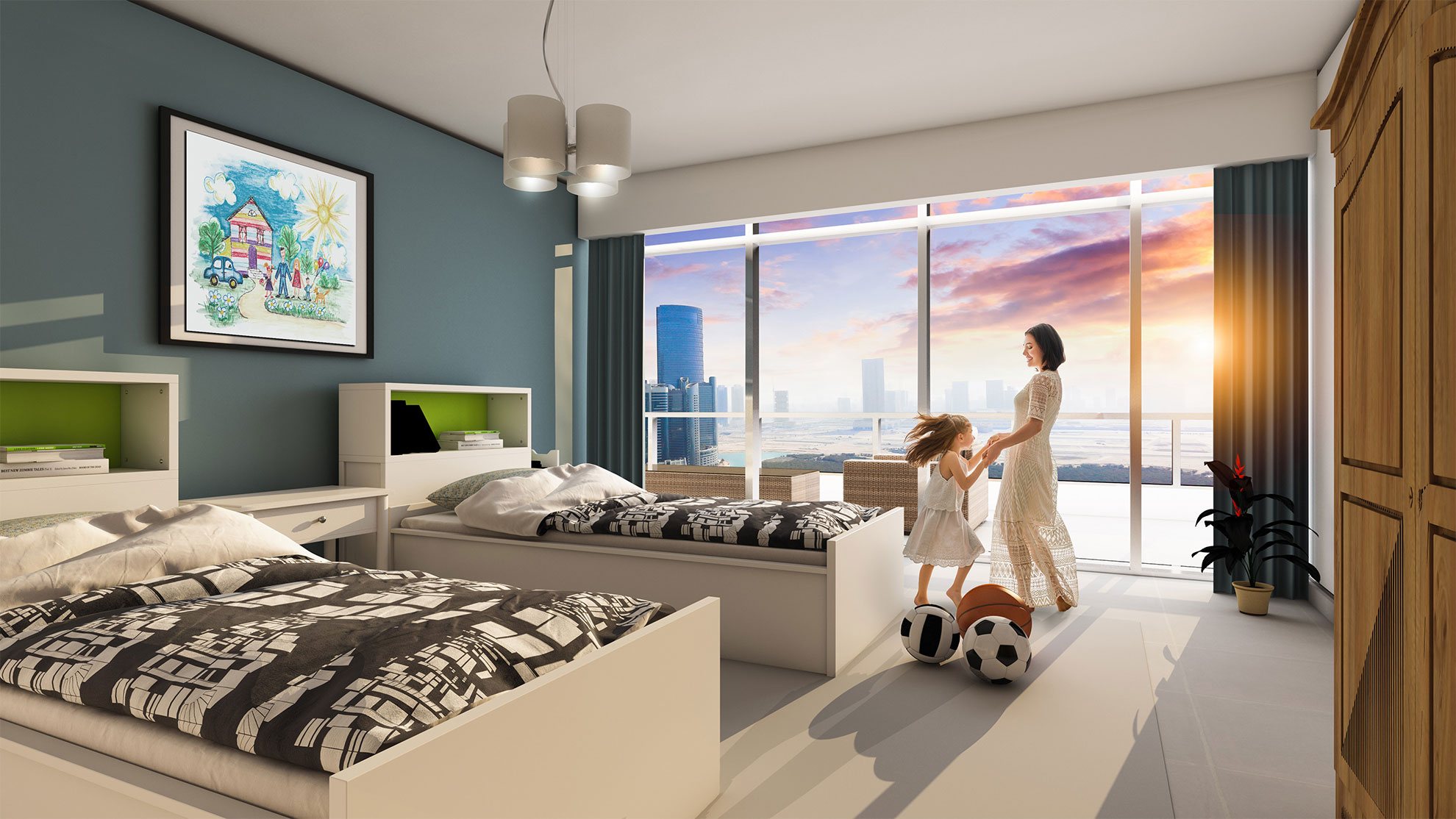 Interior of Park View, Shams Abu Dhabi, Al Reem Island