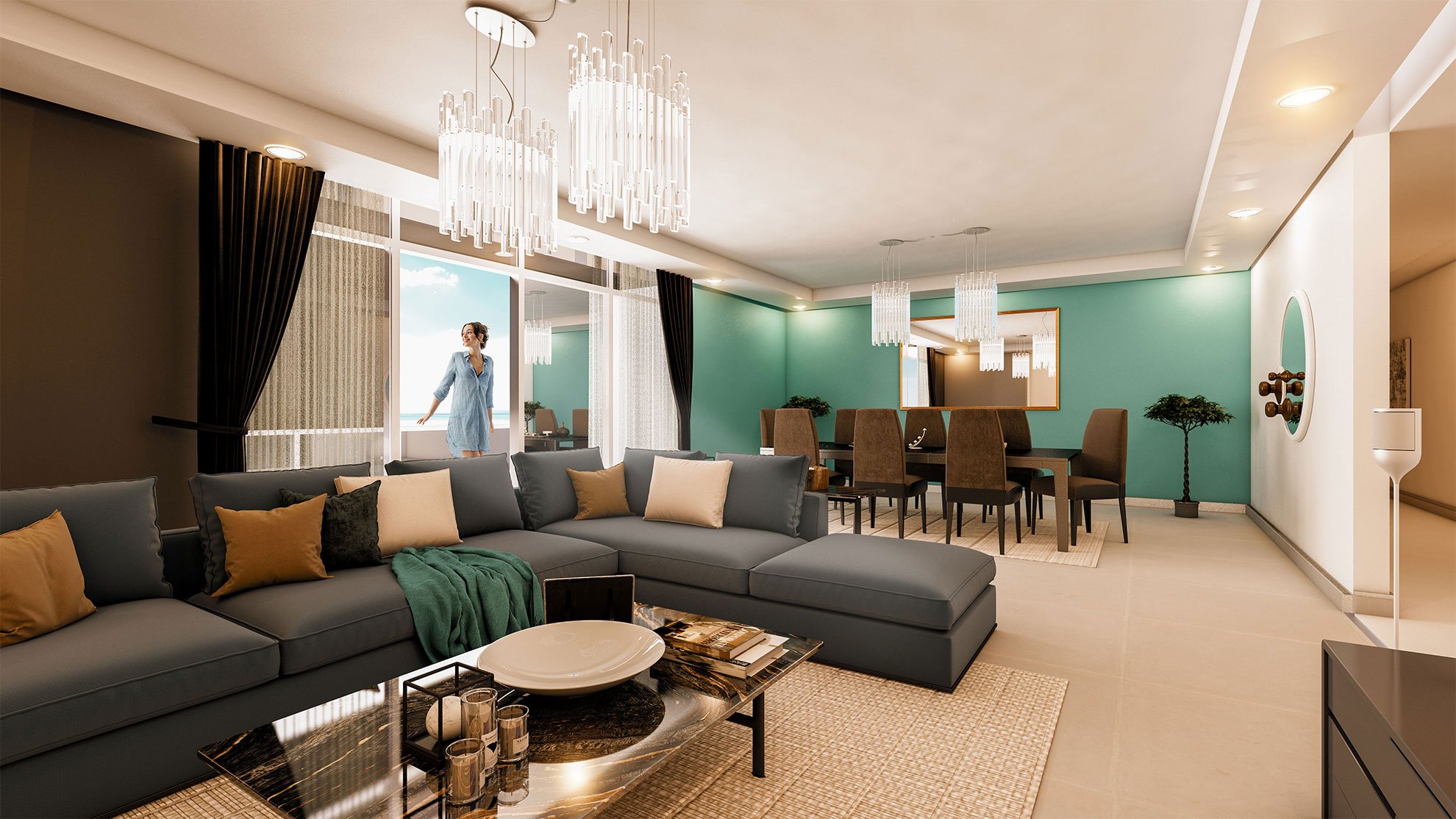 Interior of Park View, Shams Abu Dhabi, Al Reem Island