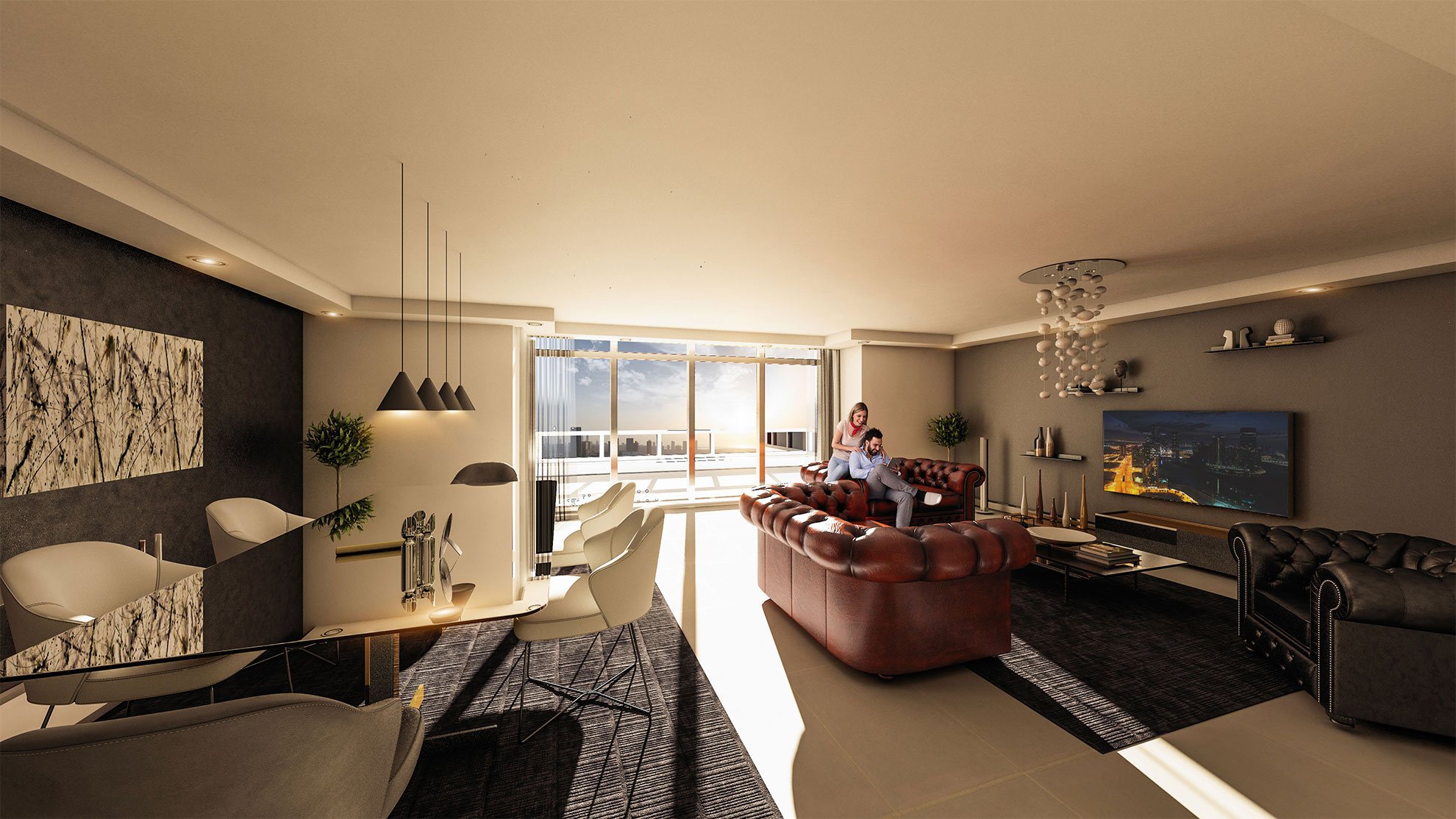 Interior of Park View, Shams Abu Dhabi, Al Reem Island