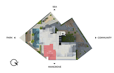 Master Floor Plan, Floor Plan of Park View, Shams Abu Dhabi, Al Reem Island