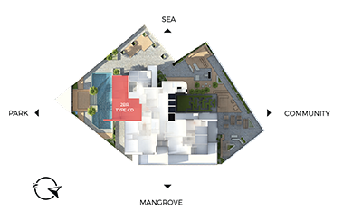 Master Floor Plan, Floor Plan of Park View, Shams Abu Dhabi, Al Reem Island